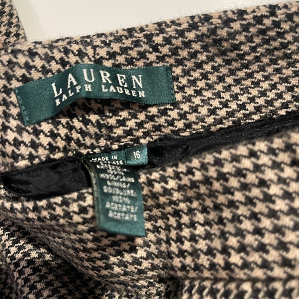 Lauren Ralph Lauren Black and White Houndstooth Pantsuit - Picture 5 of 7